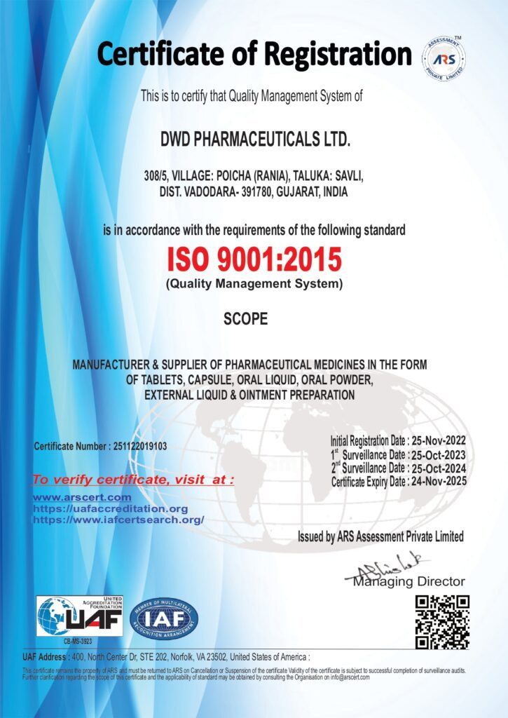 DWD Pharmaceuticals Ltd